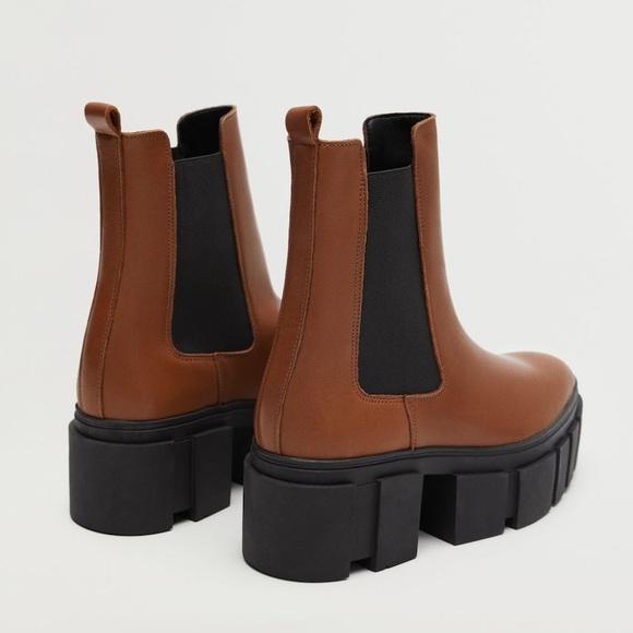 Outsole Boots Mango Boots Track Ankle Boots Track Sole Mango Track